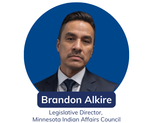 Brandon Alkire, Legislative Director at the Minnesota Indian Affairs Council