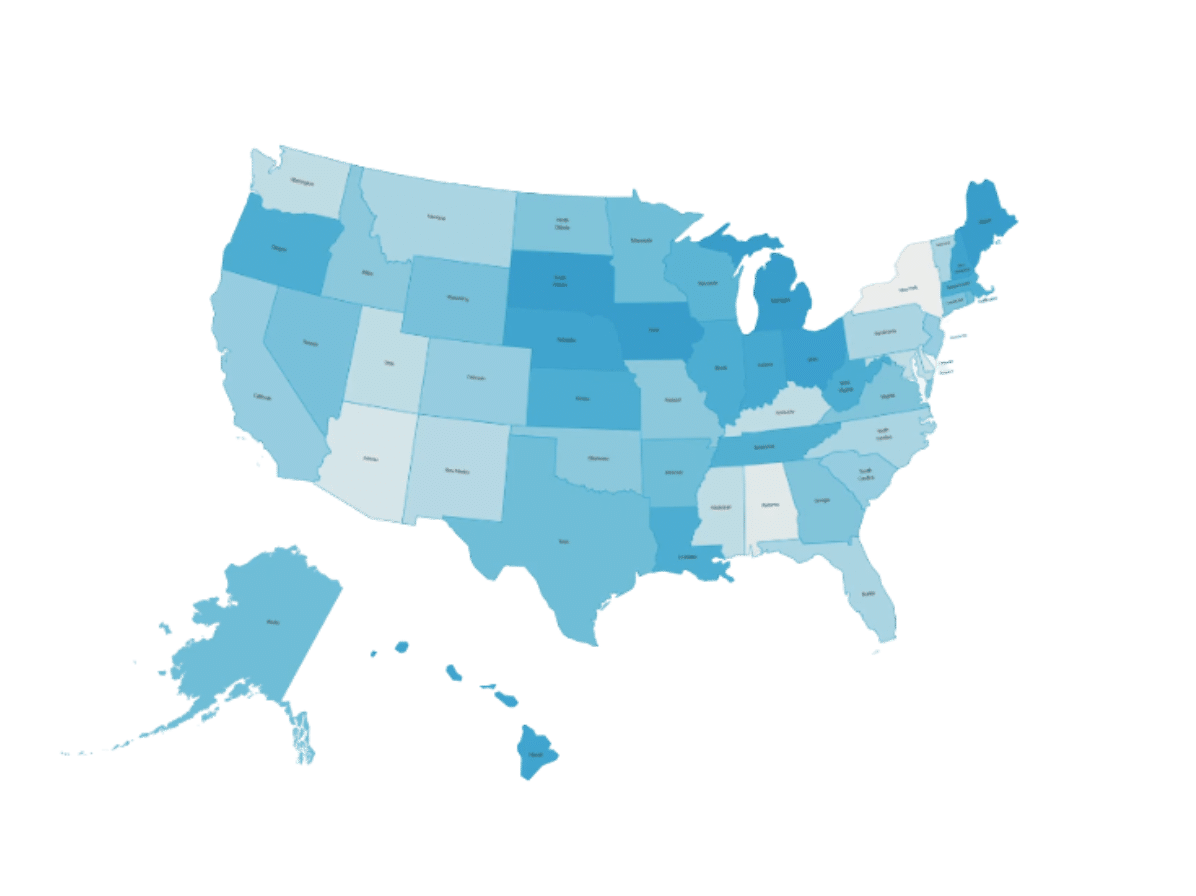 Legislative Heat Map | State Legislation | Leadership Connect