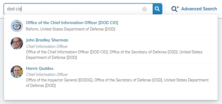 dod cio search